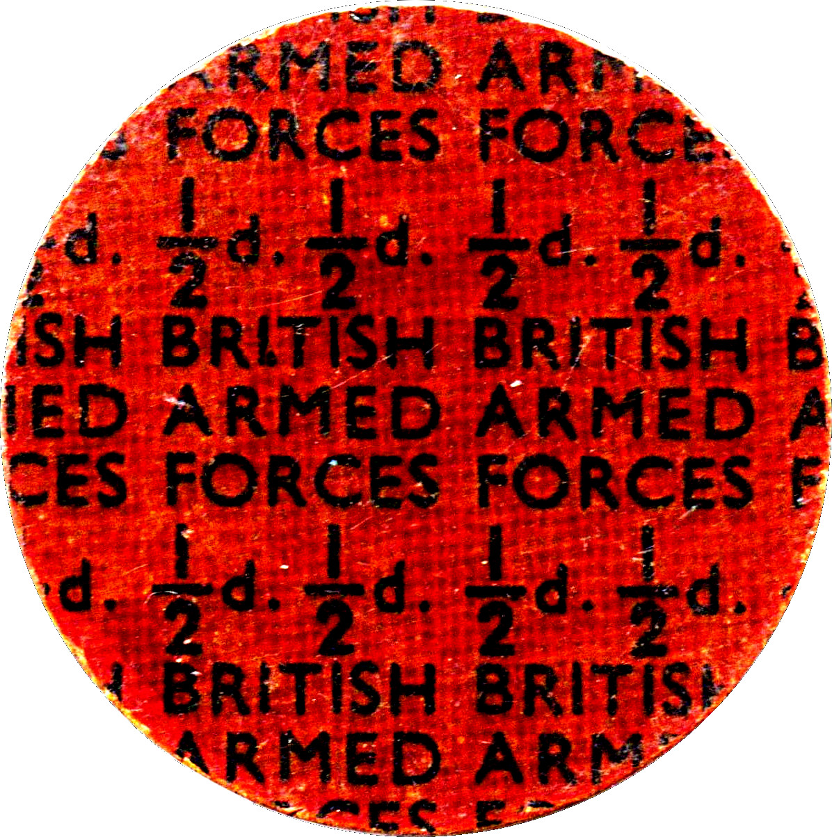 ½ Penny - NAAFI reverse