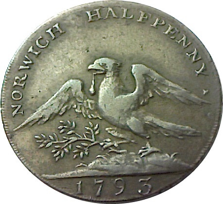 ½ Penny Norfolk - Norwich reverse