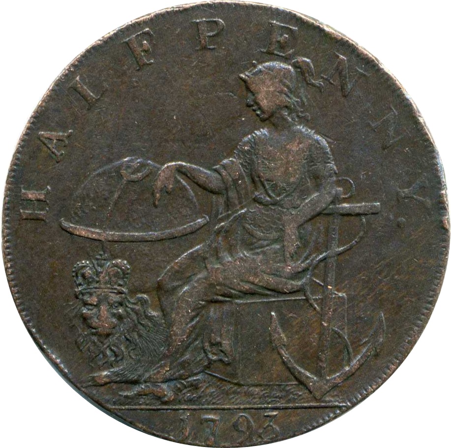 ½ Penny Norfolk – Norwich reverse