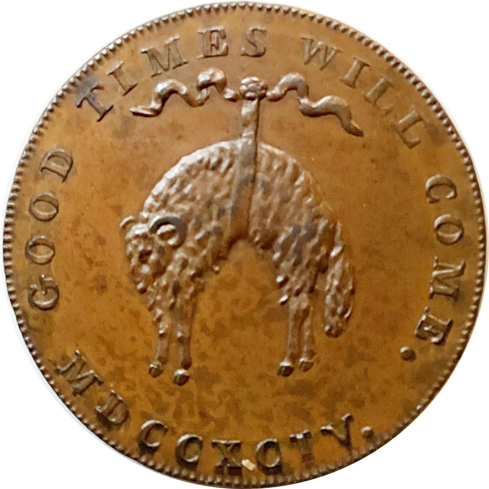 ½ Penny Norfolk – Norwich / R. Bacon reverse