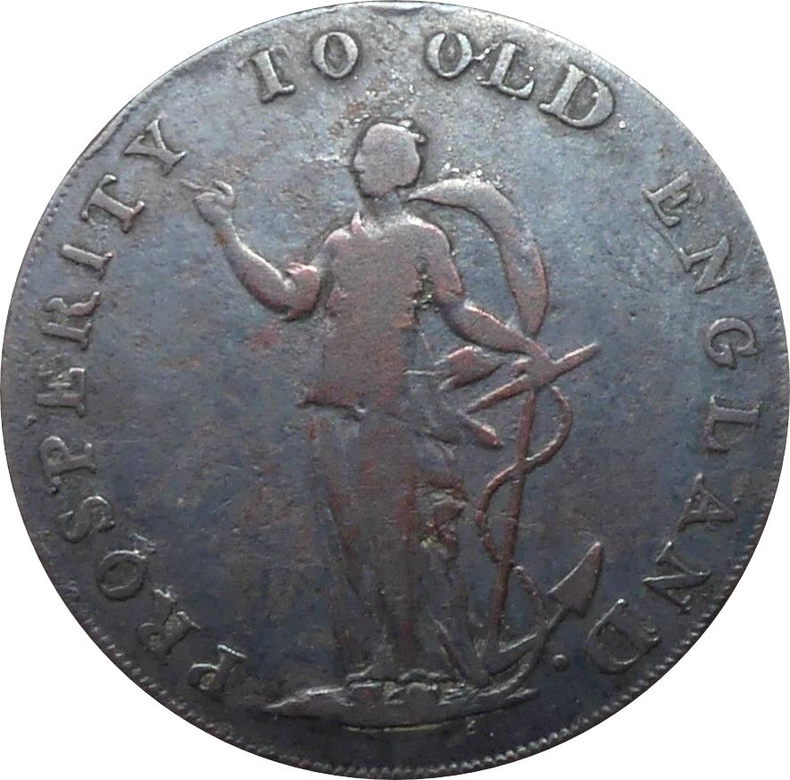 ½ Penny Norfolk - Norwich / R. Dinmore reverse