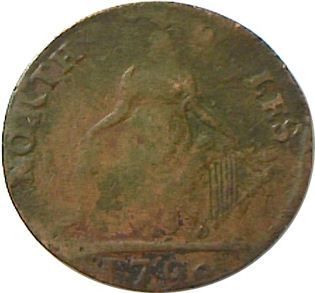 ½ Penny North Wales - I Williams reverse