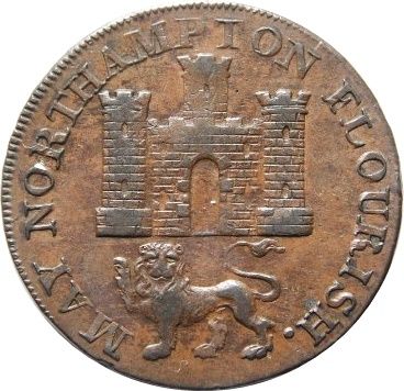½ Penny Northamptonshire / Northampton - G. Jobson reverse