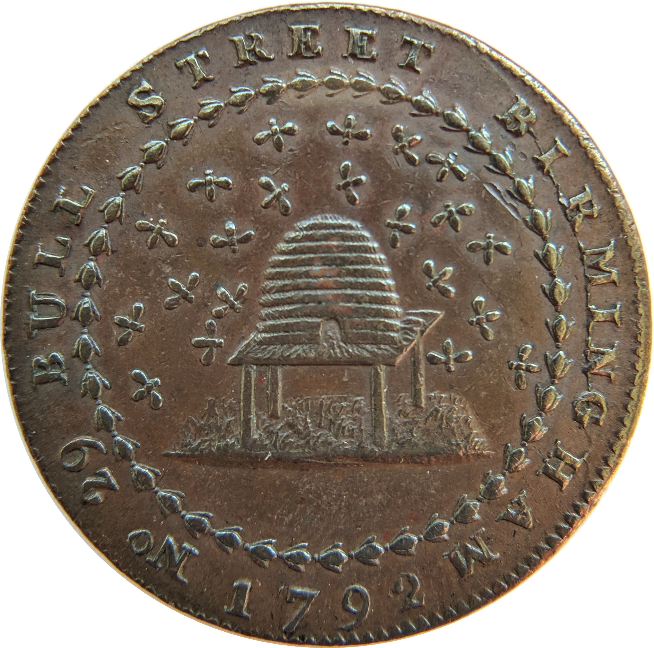 ½ Penny Nottinghamshire - Nottingham / Donald and Co reverse