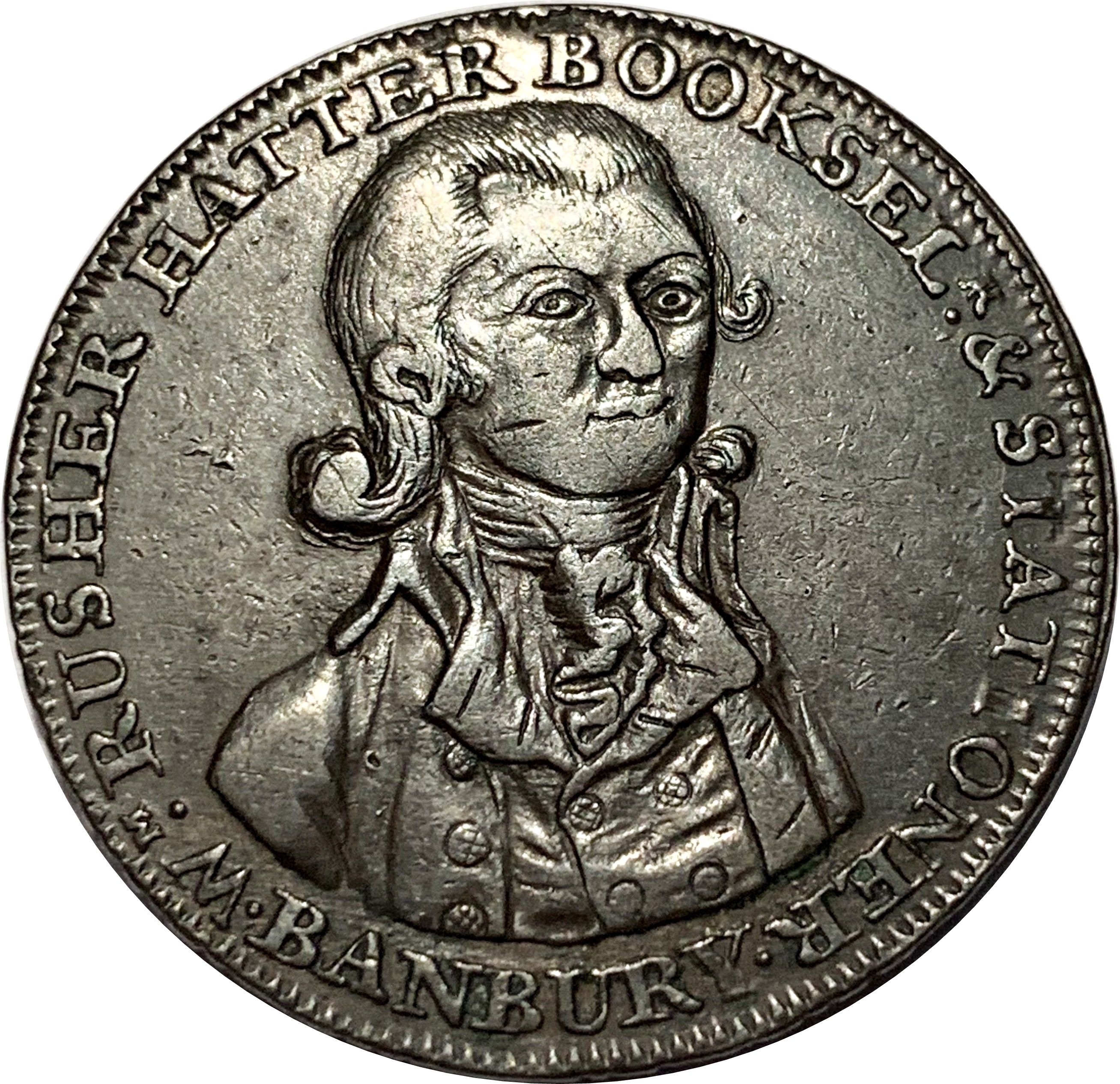 ½ Penny Oxfordshire - Banbury / W. Rusher obverse