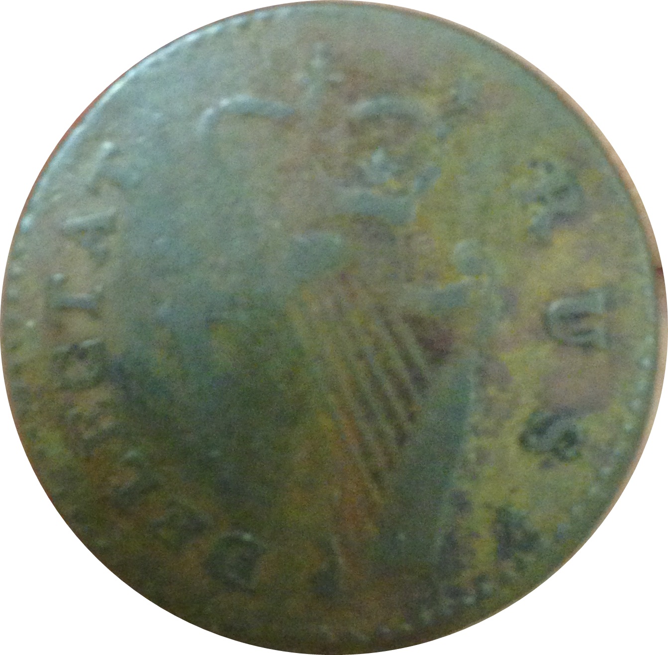 ½ Penny Princeps Walliae - Delectat Rus reverse