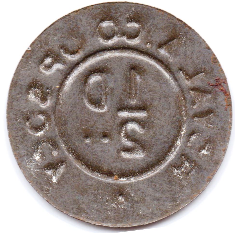 ½ Penny - Royal A. Co-op. Socy. reverse
