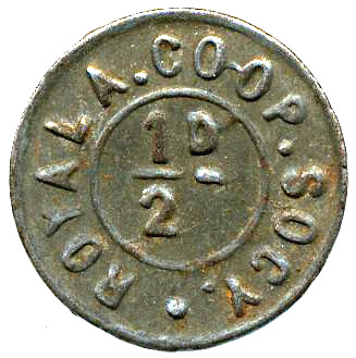 ½ Penny - Royal Arsenal CS Kent obverse