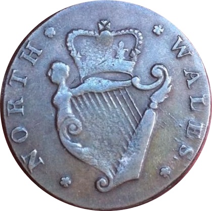 ½ Penny Shakespeare - North Wales reverse