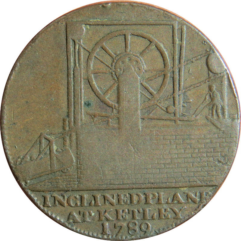 ½ Penny Shropshire – Coalbrook Dale reverse