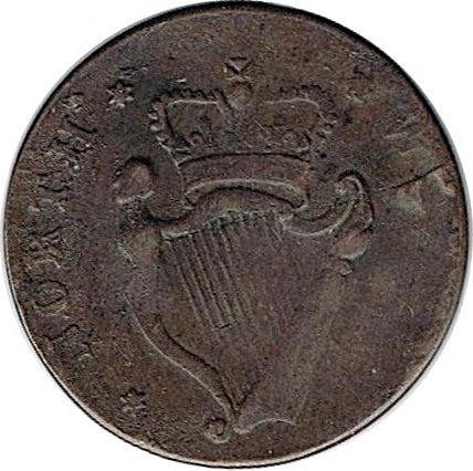 ½ Penny Sir Bevois Southampton - North Wales reverse