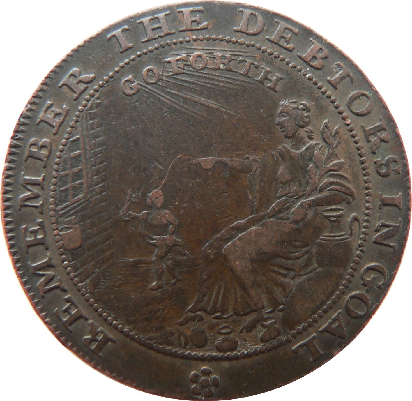 ½ Penny Somerset - Bath / John Howard reverse