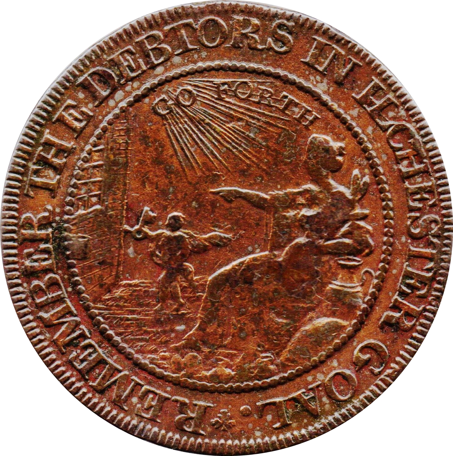 ½ Penny Somerset – Bath / John Howard reverse