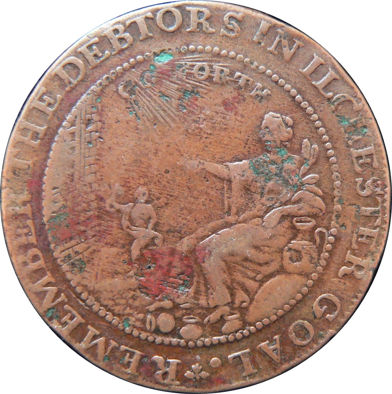 ½ Penny Somerset – Bath / W. Gye reverse