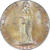 ½ Penny Suffolk - Bungay / Castle reverse