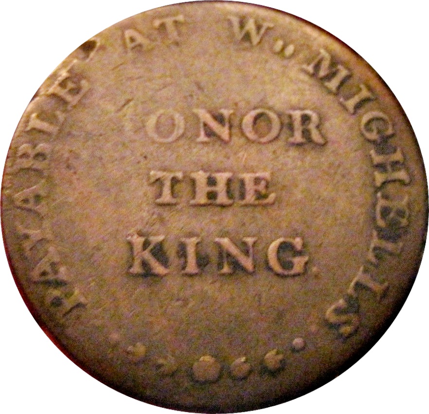 ½ Penny Sussex - Brighton / W. Mighells reverse