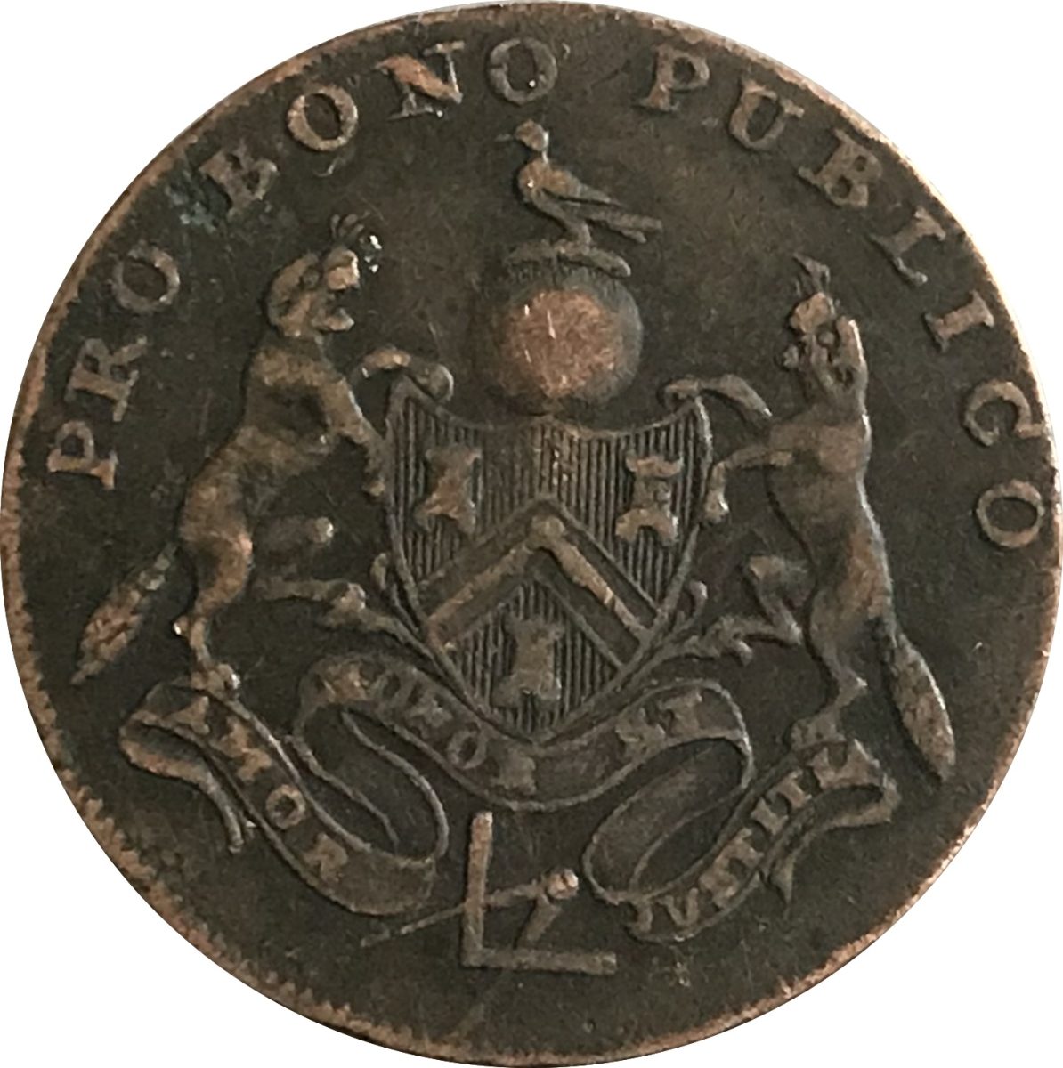 ½ Penny Sussex - East Grinstead / I. Boorman obverse