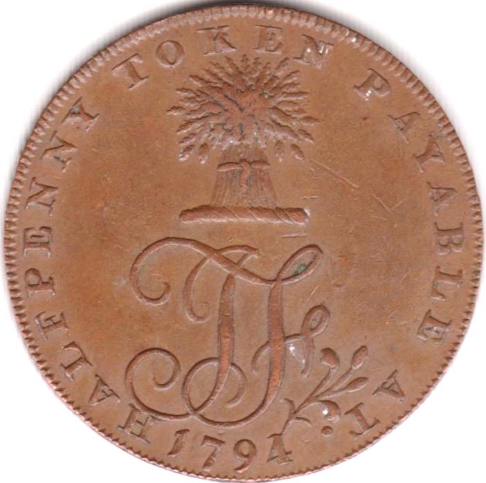 ½ Penny Sussex - Northiam / J. Foller reverse