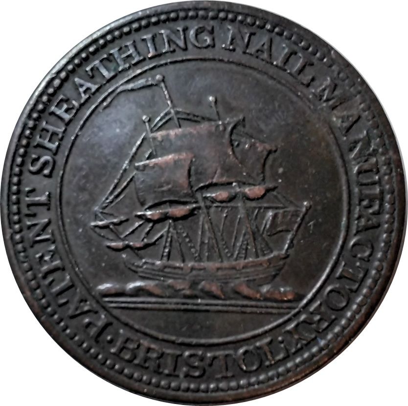 Half Penny Token - Bristol reverse