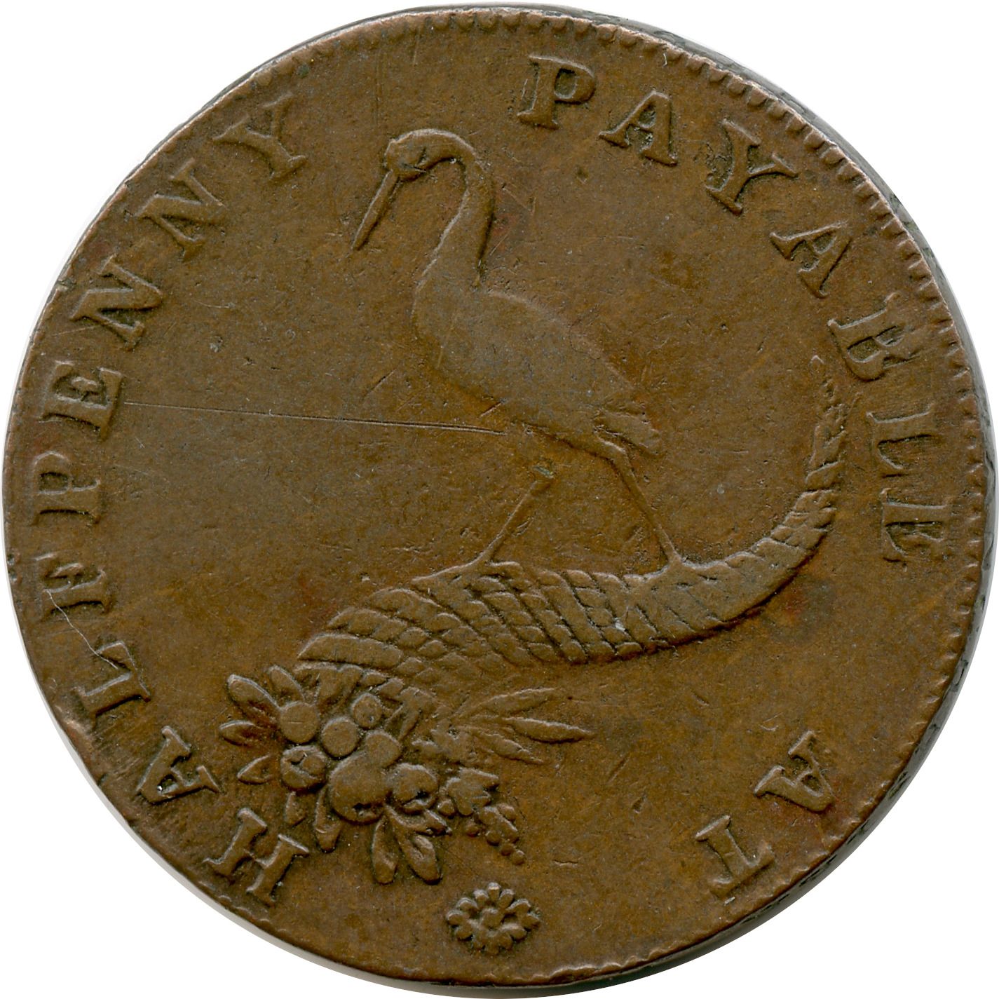 ½ Penny Warwickshire – Birmingham / Coining and Copper Co. reverse