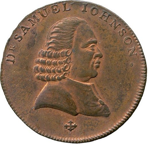 ½ Penny Warwickshire - Birmingham / Johnson obverse
