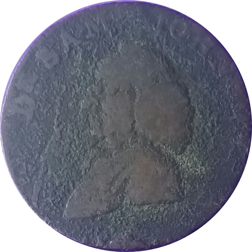 ½ Penny Warwickshire - Birmingham / Johnson reverse