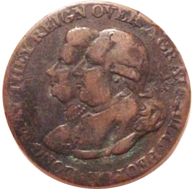 ½ Penny Warwickshire - Birmingham / Lutwyche's reverse