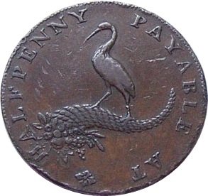 ½ Penny Warwickshire - Birmingham / Mining and Copper Co. reverse