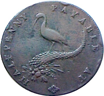 ½ Penny Warwickshire – Birmingham / Mining and Copper Co. reverse