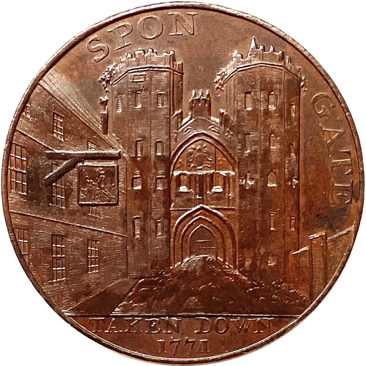½ Penny Warwickshire - Coventry / Kempson’s obverse