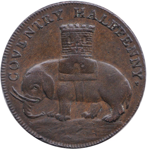 ½ Penny Warwickshire – Coventry / Lady Godiva reverse