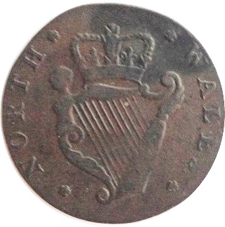 ½ Penny Warwickshire - Wilkinson / North Wales reverse