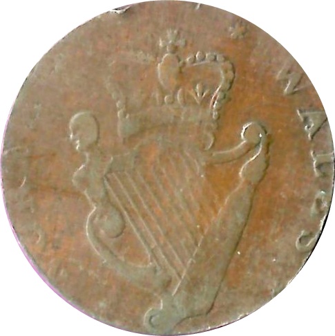 ½ Penny William Williams - North Wales reverse