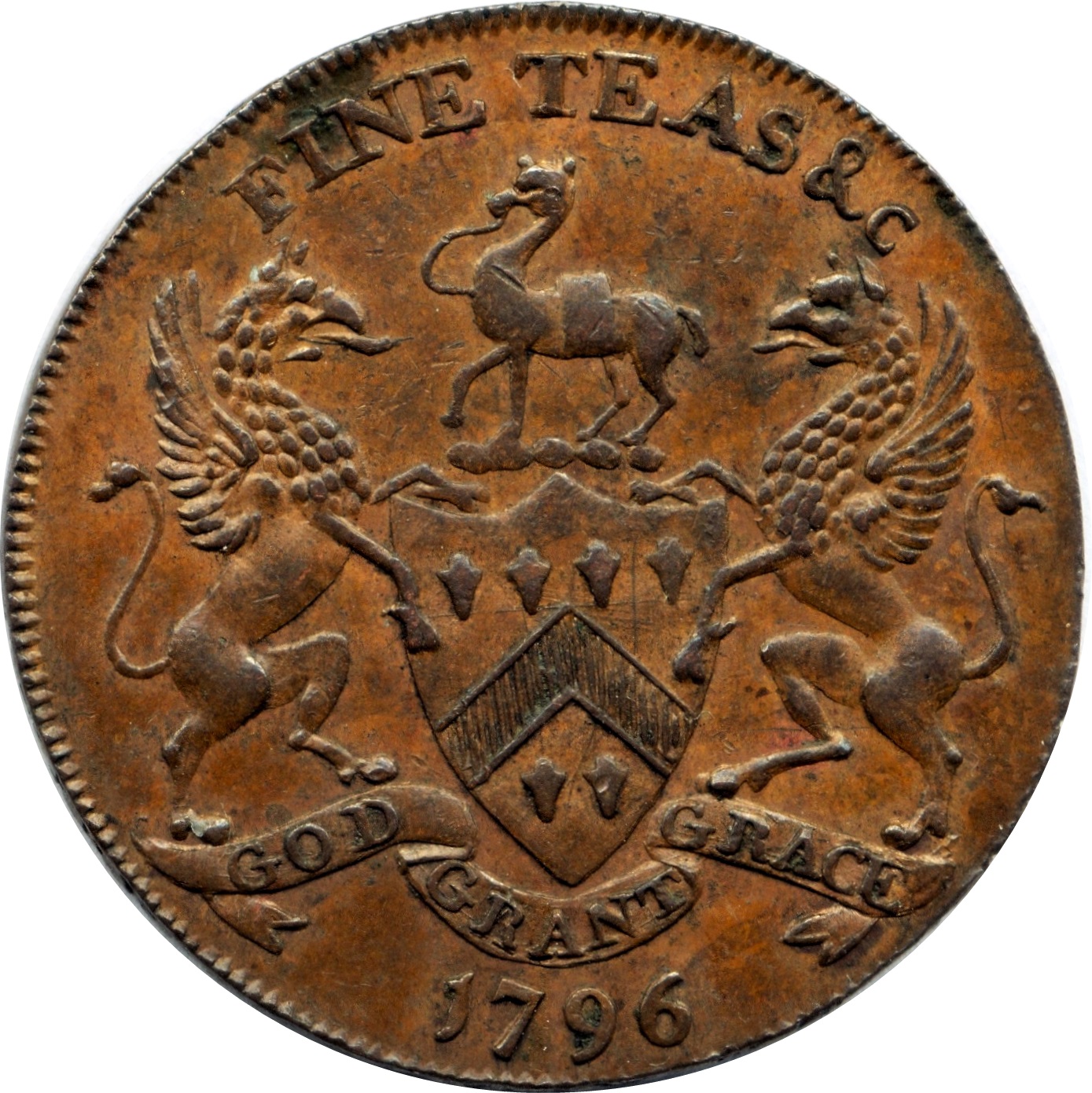 ½ Penny Wiltshire - Salisbury / J. and T. Sharpes reverse