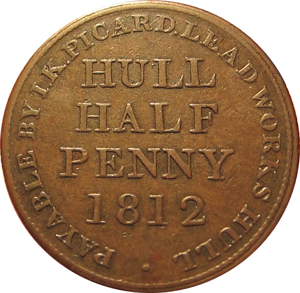 ½ Penny Yorkshire - Hull / I.K. Picard reverse