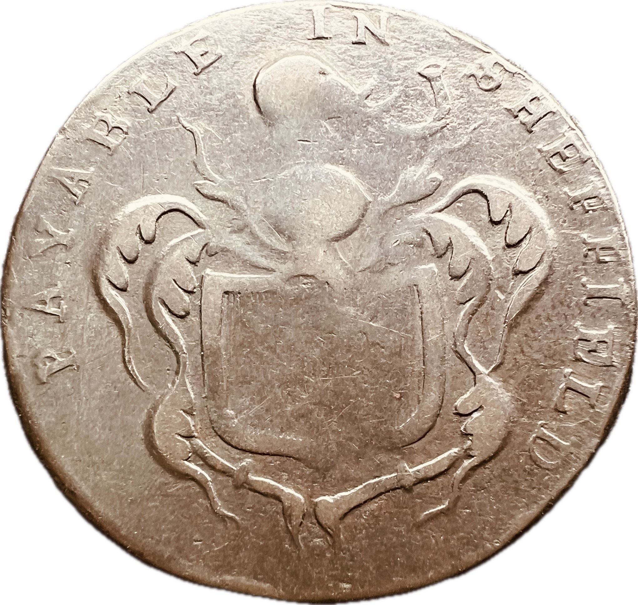 ½ Penny Yorkshire - John Hands' Cutlers Sheffield Token reverse