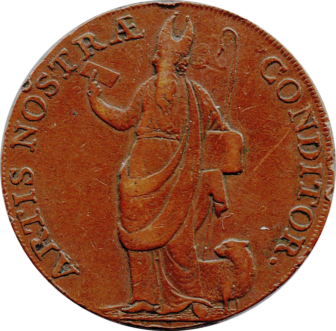 ½ Penny Yorkshire – Leeds / Paley’s obverse