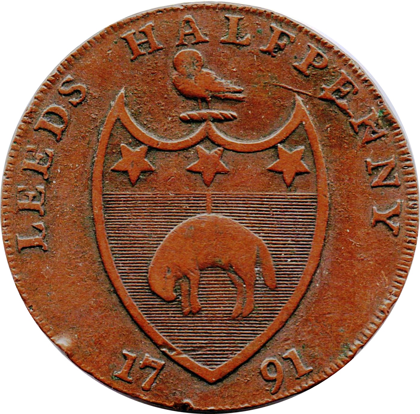 ½ Penny Yorkshire – Leeds / Paley’s reverse