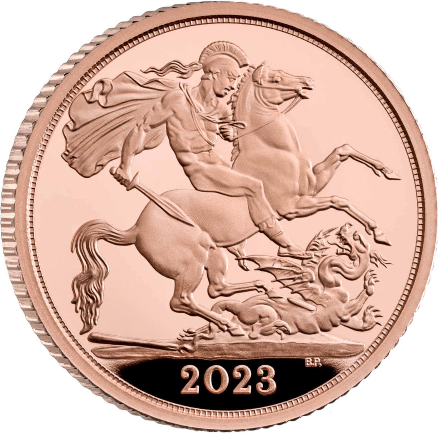 ½ Sovereign - Charles III Coronation reverse