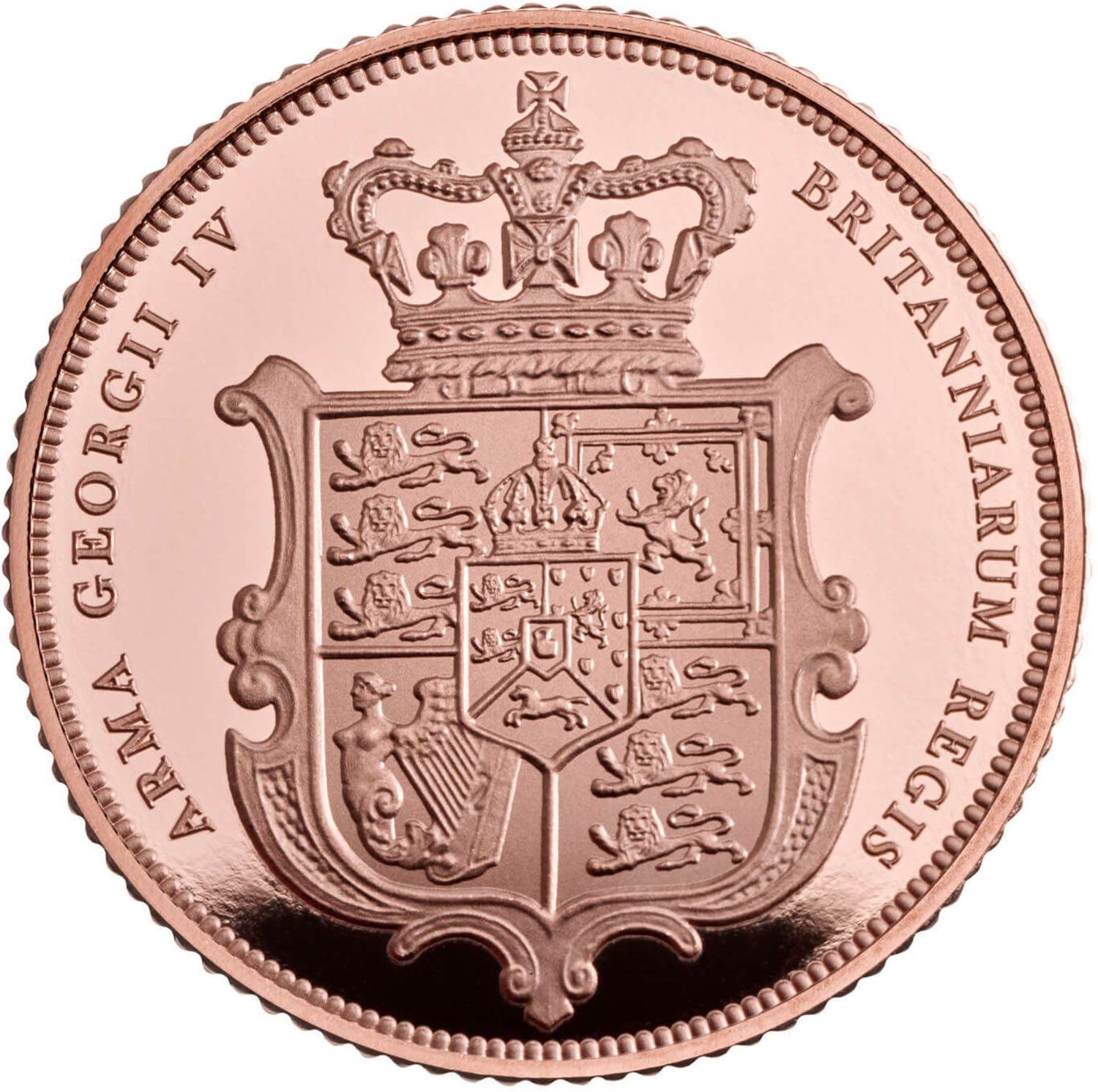 ½ Sovereign - Charles III Hanoverian Royal Arms