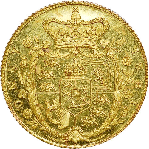 ½ Sovereign - George IV 1st reverse reverse