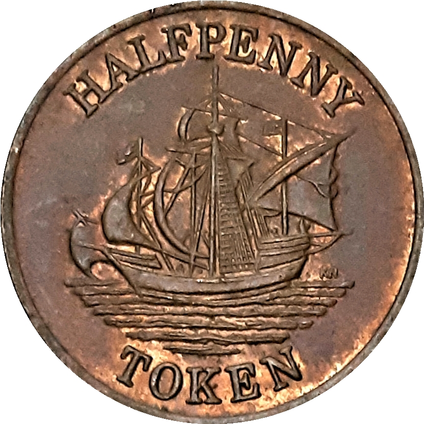 Halfpenny Token obverse