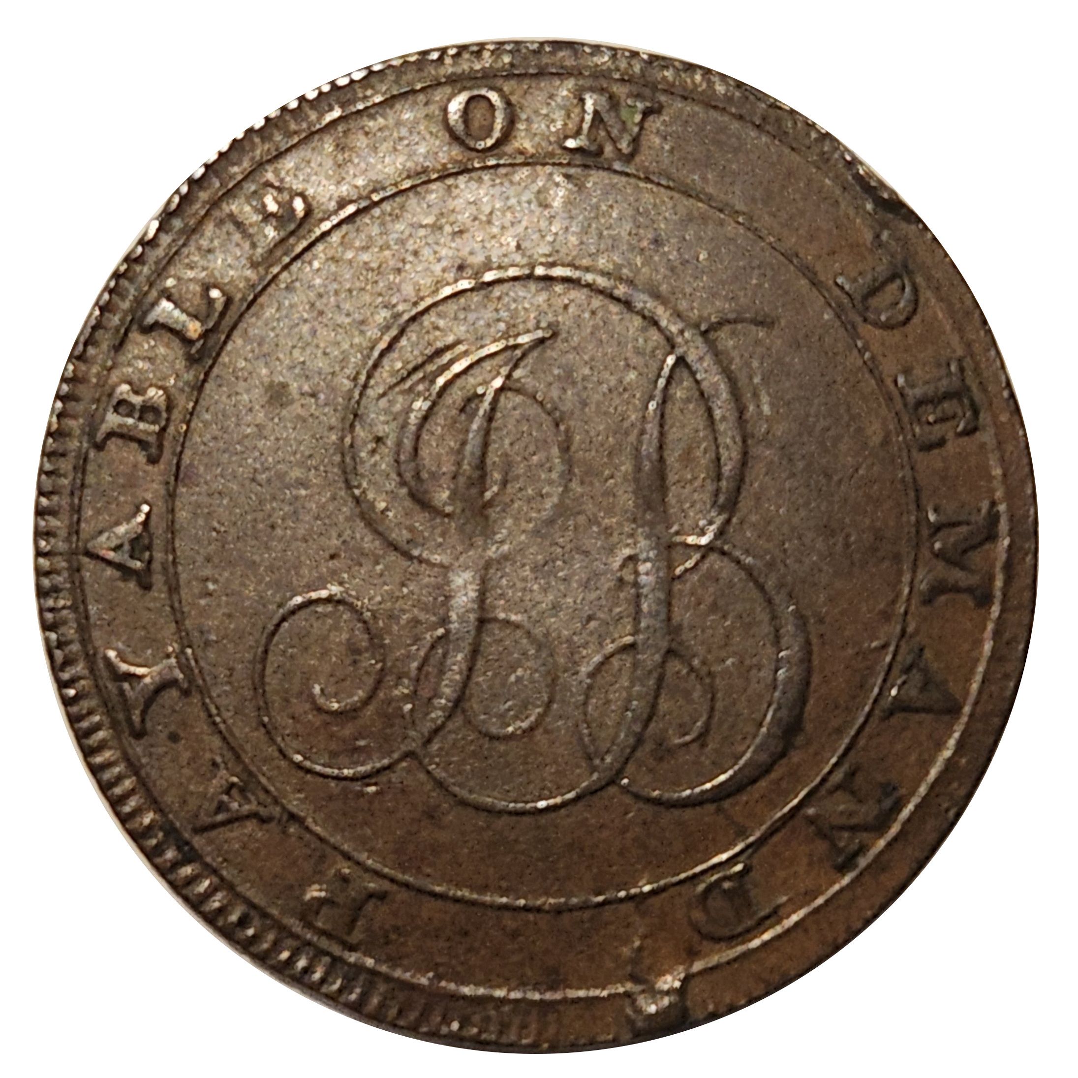James Burton "JB" Middlesex Foundling Farms Token reverse