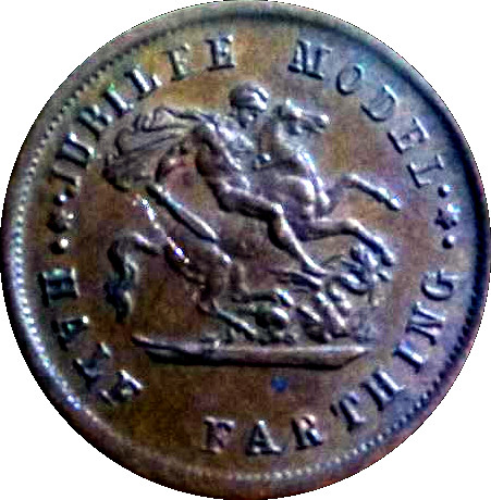 Lauer Model Half Farthing - Victoria reverse