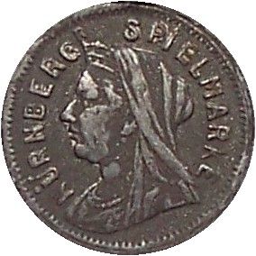 Model 3 Pence - Victoria Old Head obverse