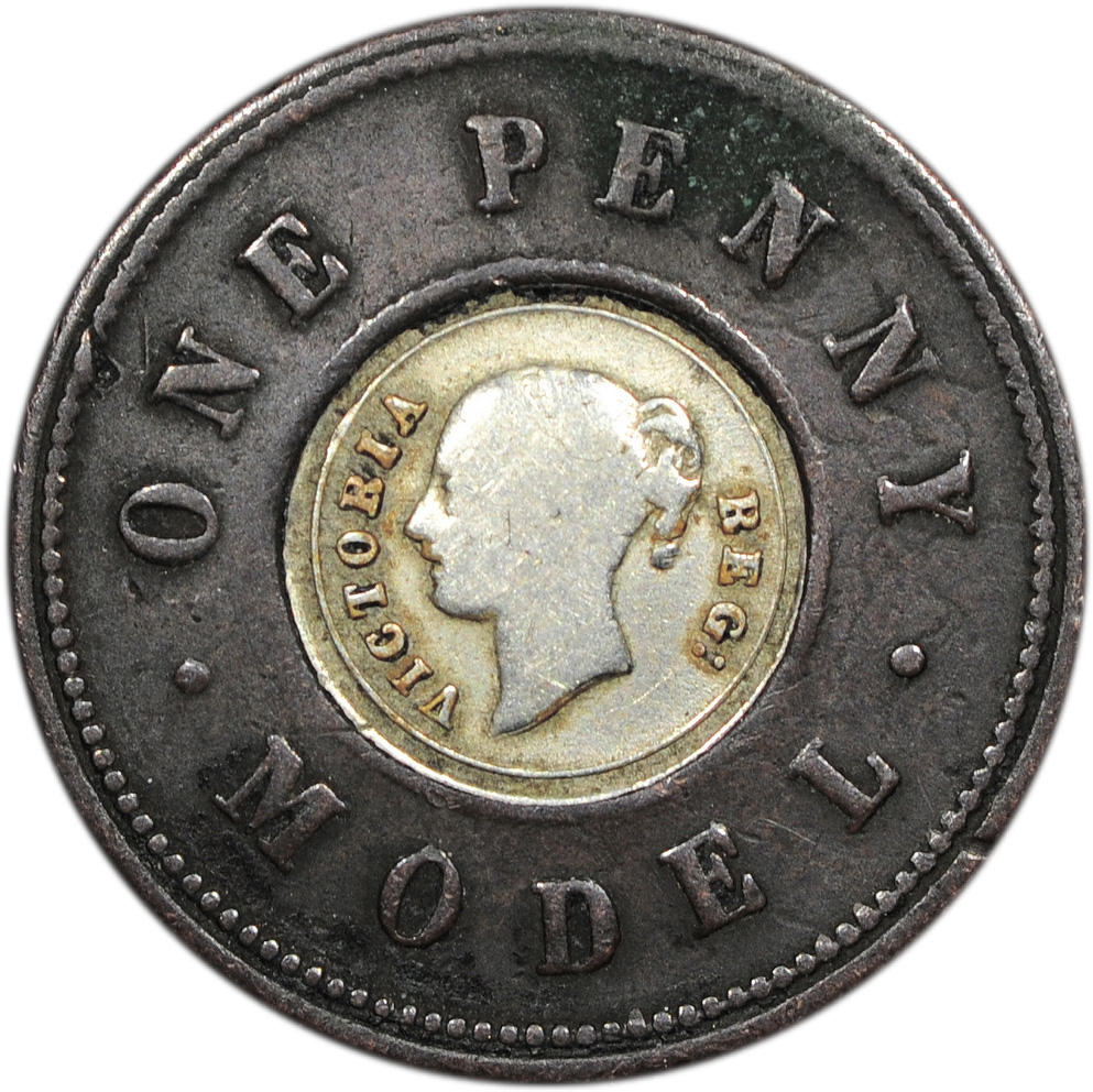 Pattern - 1 Penny Victoria Model obverse