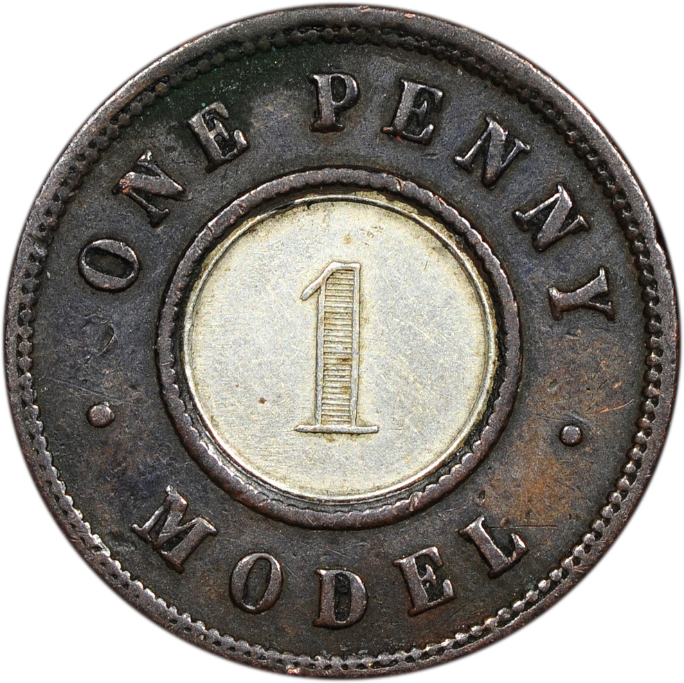 Pattern - 1 Penny Victoria Model reverse