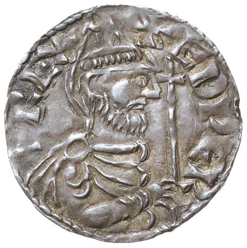 Penny - Edward Pointed Helmet type; bust right obverse