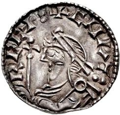 Penny - Harthacnut Arm and Sceptre type obverse