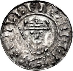 Penny - William II Cross Pattée and Fleury type obverse